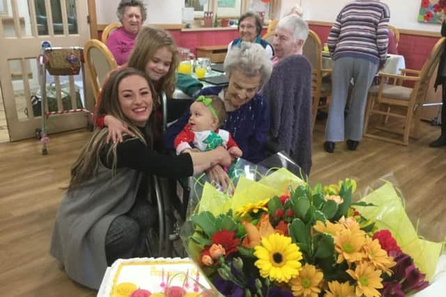 Grace Foster, 105 and her family