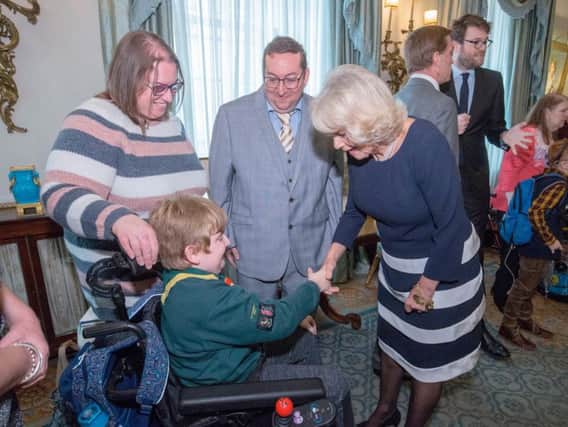 Harry Englefield meets Duchess of Cornwall with his mum
