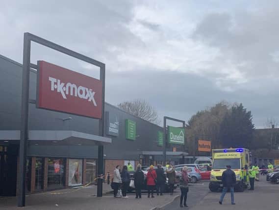 The scene now at TKMaxx on Aylesbury's Broadfields Retail Park