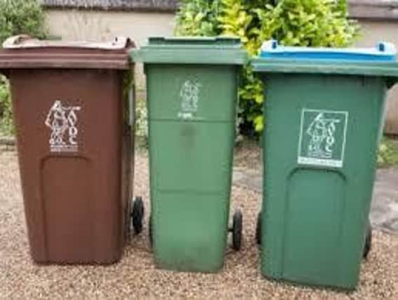 Library image of Aylesbury Vale District Council's recycling bins