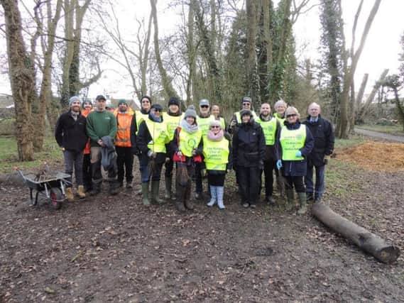 Aylesbury's Rotary Club and AVDC councillors plant 180 trees in Bedgrove Park