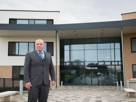 Aylesbury Vale Academy principal Roger Burman outside the school