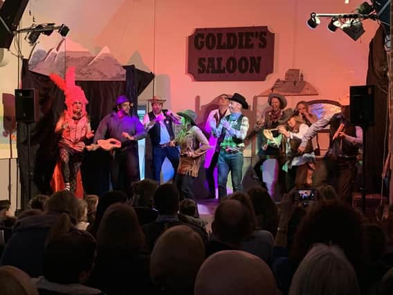 A performance of this year's Hardwick pantomime - The Wild West Show