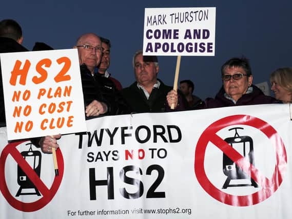 Protesters made their voices very clear at a protest in Steeple Claydon this week