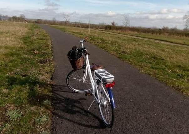 Cycling on Waddesdon Greenway. Picture copyright Heather Jan Brunt