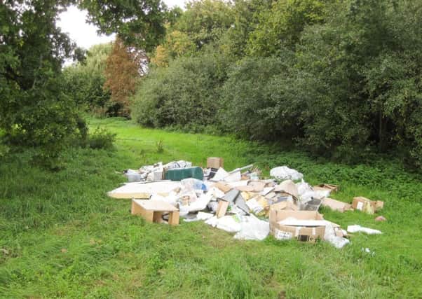 Library image of dumped waste in Buckinghamshire