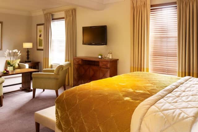 One of the hotel's bedrooms
