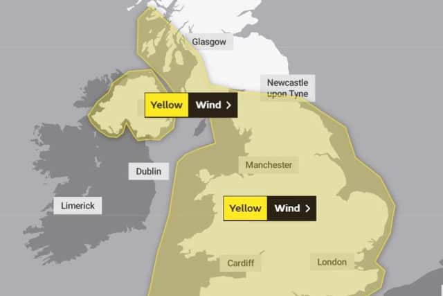 Strong gusts of wind will spread across much of the UK this week