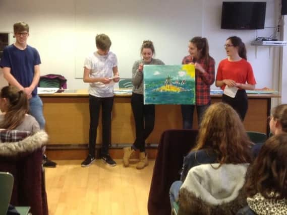 Students from Aylesbury High School taking part in a previous Erasmus+ project with partner schools