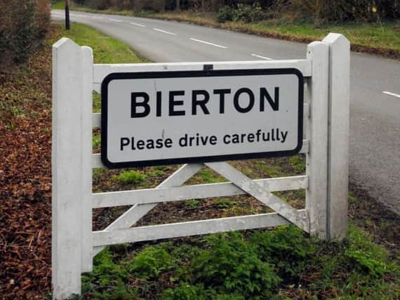 Library image of a sign for Bierton