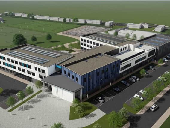 An artists impression of how the new school will look
