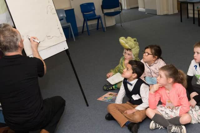 Pupils at St Teresa's School in Princes Risborough welcomed author Adam Guillain for a World Book Day visit