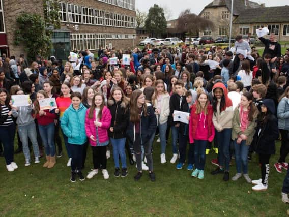 Royal Latin students protest against climate inaction