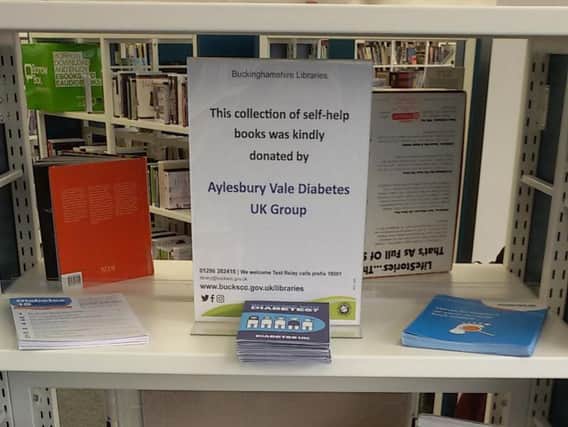 The Aylesbury Vale Diabetes Group UK  have kindly donated books to help public awareness