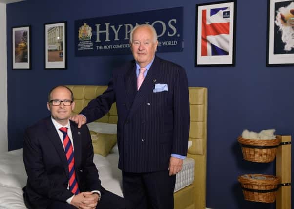 From left, James Keen, managing director of Hypnos, with Peter Keen, chairman.