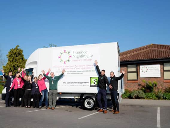 The Florence Nightingale Hospice charity's new van - image by Jessie M Photography