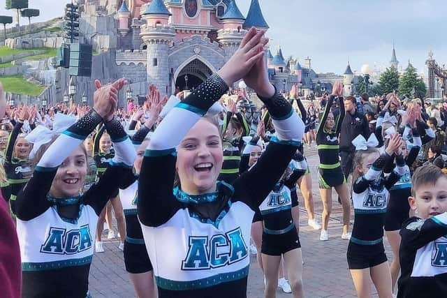 Aylesbury Cheerleaders in Disneyland Paris parade