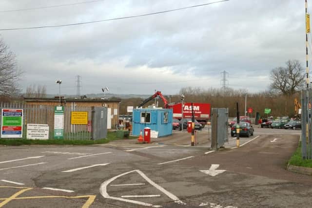 Library image of the recycling centre at Rabans Lane, Aylesbury