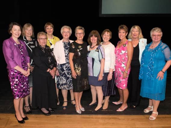 Members of the Bucks Federation of Women's Institutes at the annual council meeting at the Waterside, Aylesbury