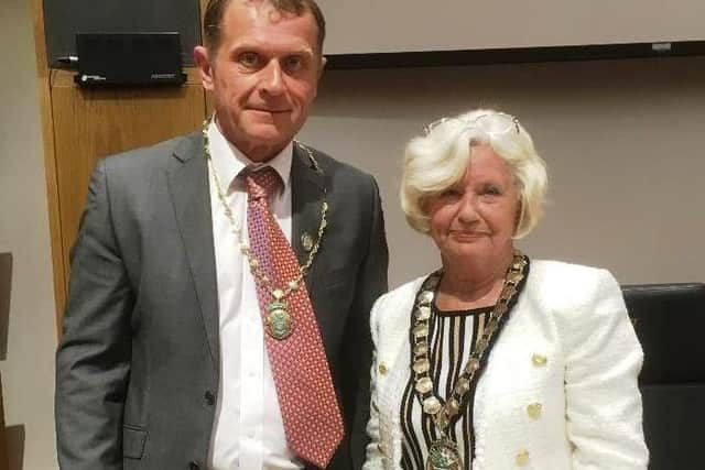 Aylesbury Vale District Council's new chair Judy Brandis (right) and new vice-chair Chris Poll