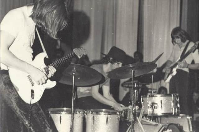 Pink Floyd playing at an early Friars show in Dunstable. The first nights were held at the Ex Services Club in Aylesbury
