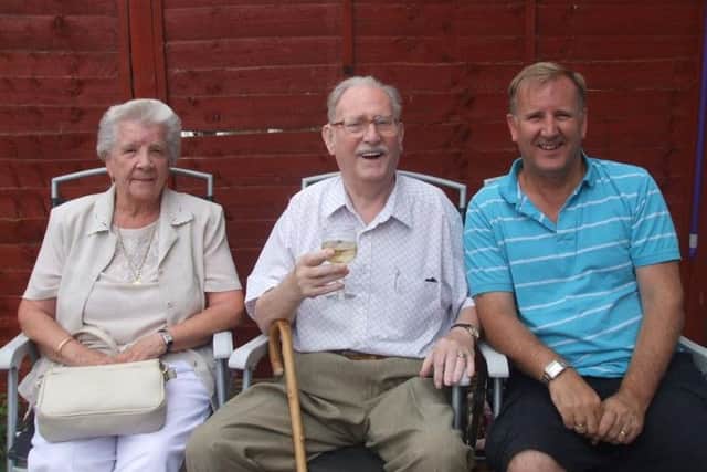 Stuart Day with his parents