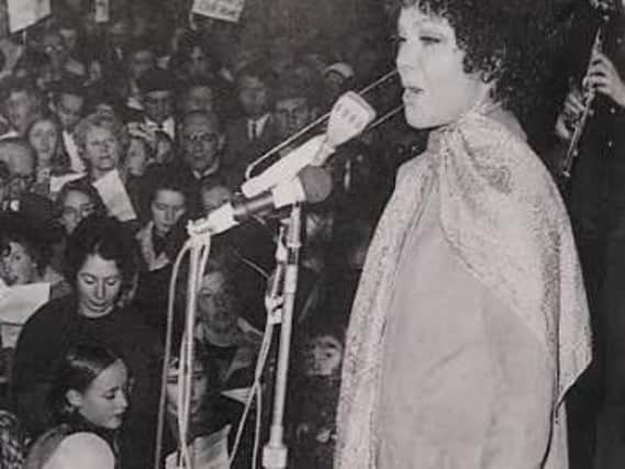 Singer Cleo Laine was among the famous faces to lend her support to the campaign