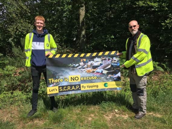 Bucks County Council fly-tipping enforcement officers Matt Shutter and David Rounding who are featuring in Grime and Punishment when it focuses on Buckinghamshire