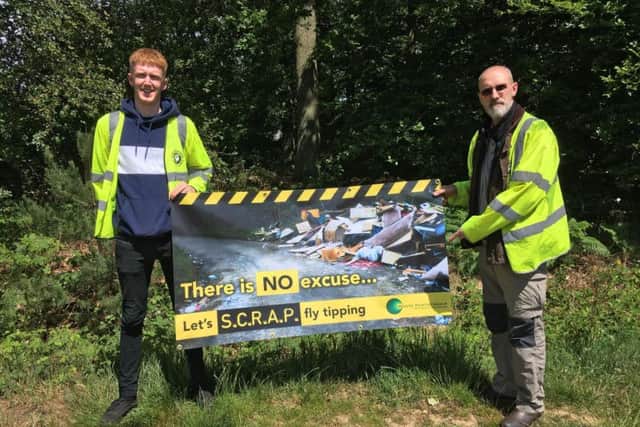 Bucks County Council fly-tipping enforcement officers Matt Shutter and David Rounding who are featuring in Grime and Punishment when it focuses on Buckinghamshire