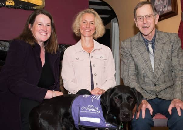 Canine Partners provides ongoing support for a special dog called Barry to Swanbourne resident Jo Hill thanks to the genorosity of Winslow's Roger Jefcoate CBE PNL-190618-213557009