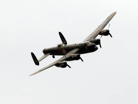 Library image of a Lancaster bomber