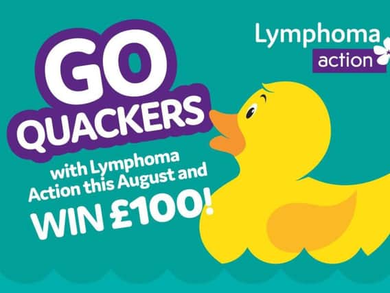 The duck race is in aid of Lymphoma Action and is supported by The Bucks Herald
