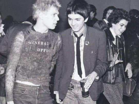 Kris Needs (right) with Paul Simonon of The Clash