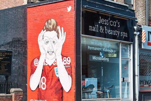 The Ellen White mural in the High Street, Aylesbury
