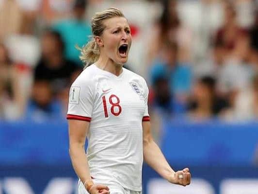 Ellen White in action for England
