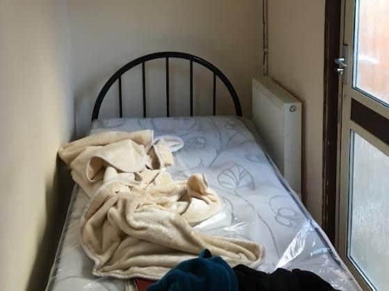 Photo of a room at 15 Chalgrove Walk that was prohibited from being used as a bedroom because of no safe fire escape