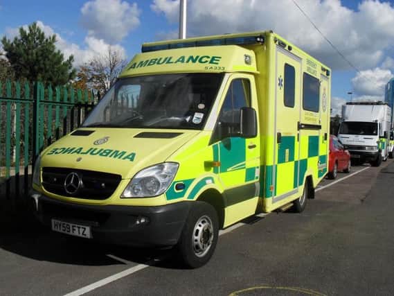 Police were called to the scene of an accident at 2.10am this morning, where someone had been into the ambulance and stole several items.