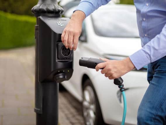 Library image of a kerbside charging point