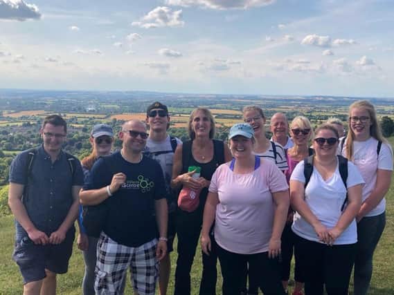 The Rumsey's team at the top of Whiteleaf Hill