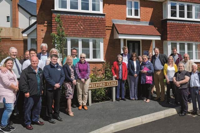 The unveiling of Welford Close, Buckingham