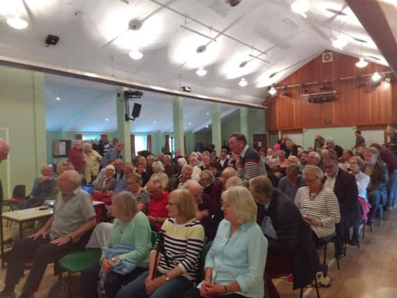 A public meeting takes place in Winslow about plans for the Oxford to Cambridge Expressway