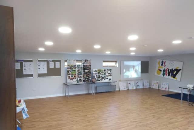 Inside the new Stewkley scout hut