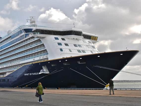Saga's new Spirit of Discovery at her berth in Stockholm