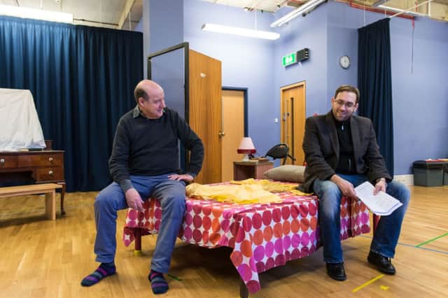 David Horovitch and Ben Caplan rehearse Shiver. Photo by Manuel Harlan.