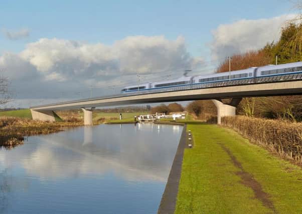 Artist's impression of the controversial trainline
