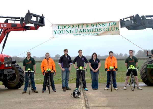 Members of Edgcott and Winslow Young Farmers Club