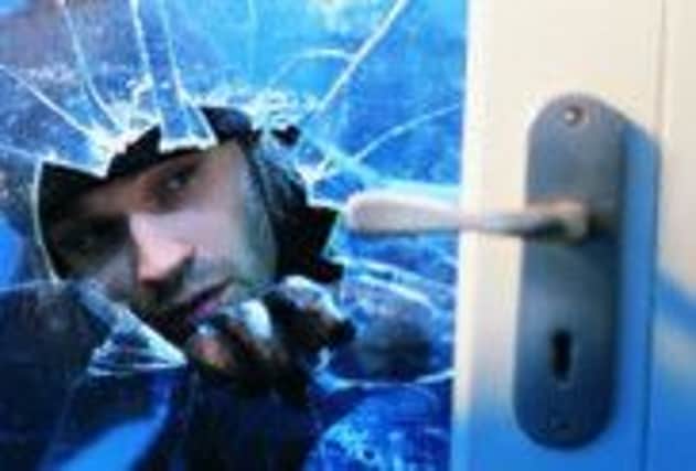 Burglary stock image