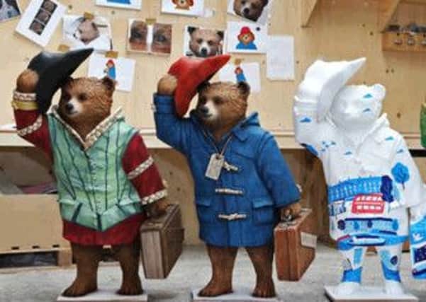 Just some of the Paddington Bear statues which are dotted around London