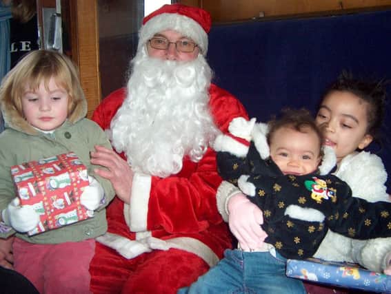 Santa's magical train rides at Bucks Railway Centre