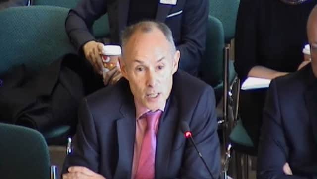 Alan Rosen speaks at the select committee